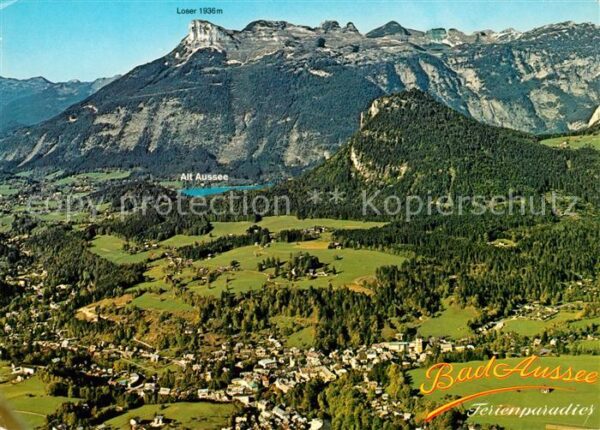 Bad Aussee Steiermark Fliegeraufnahme
