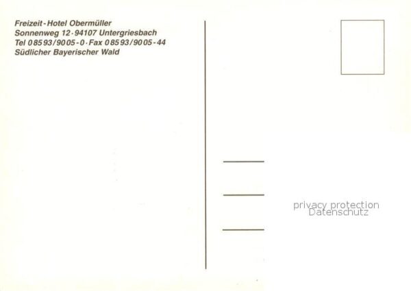 Untergriesbach Niederbayern Freizeit Hotel Obermüller – Bild 2
