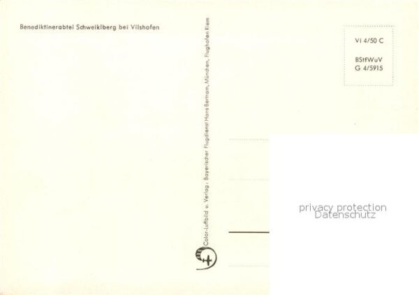 Vilshofen Donau Fliegeraufnahme Benediktinerabtei Schwe – Bild 2