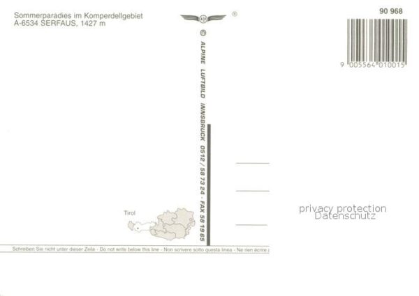 Serfaus Tirol Fliegeraufnahme – Bild 2