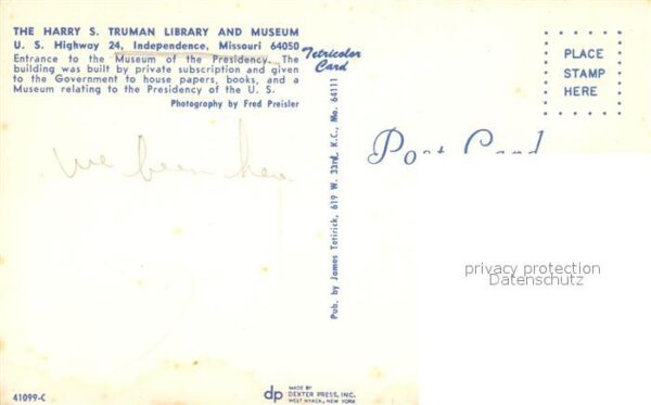 Independence Missouri Harry SS Truman Library Museum – Bild 2