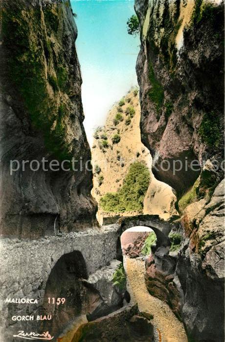 Mallorca Gorch Blau Brücke Schlucht