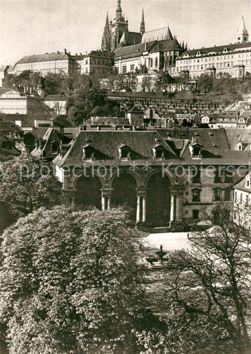 Prag Prahy Prague Waldsteingarten Burg Fliegeraufnahme