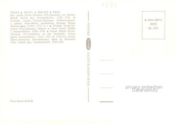 Praha Prahy Prague Palais Syla Tarouca – Bild 2