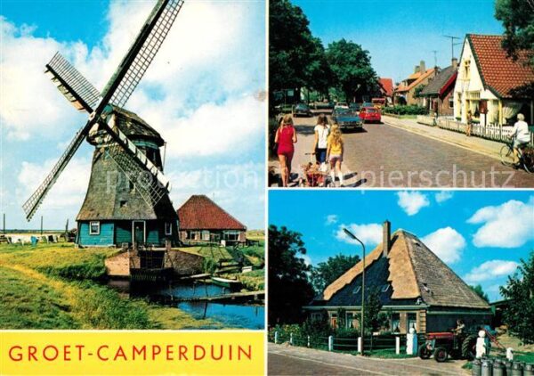 Camperduin Windmühle Dorfansicht