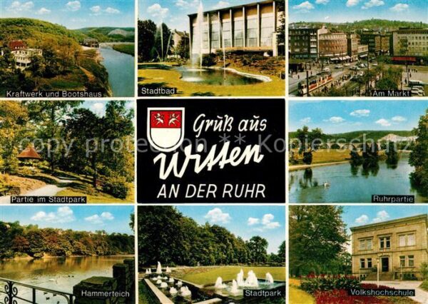 Witten Ruhr Kraftwerk Bootshaus Stadtbad Markt Stad