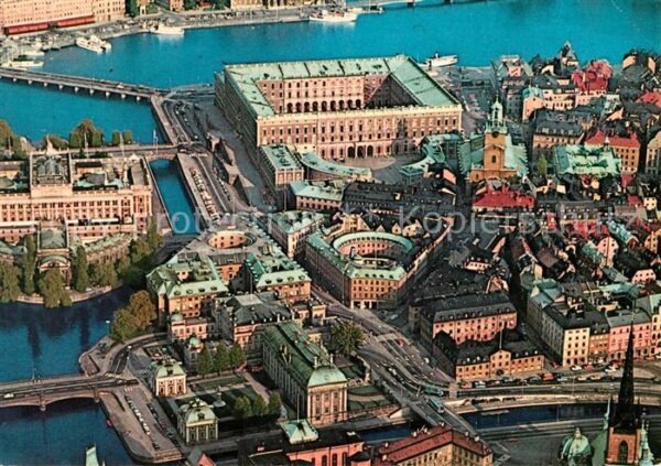 Stockholm Fliegeraufnahme Schloss
