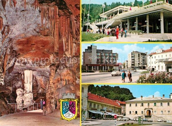 Postojna Tropfsteinhöhe Stadtansichten