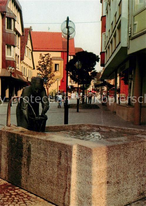 Plochingen Fußgängerzone Fischbrunnen