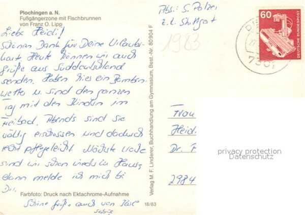Plochingen Fußgängerzone Fischbrunnen – Bild 2