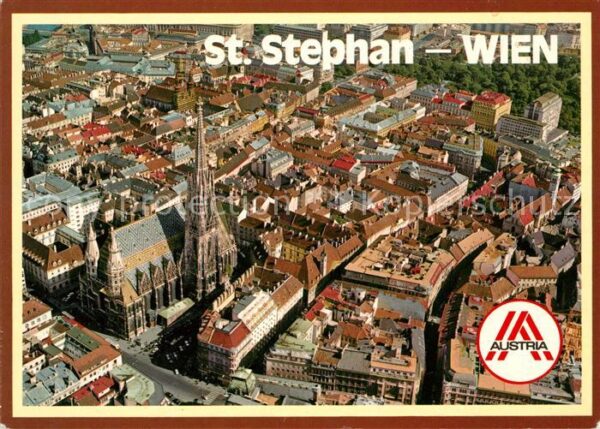 Wien Fliegeraufnahme Sankt Stephan