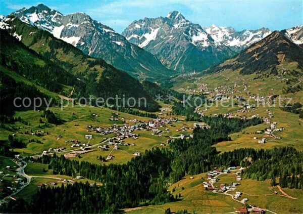 Kleinwalsertal Fliegeraufnahme Riezlern Hirschegg Mitt