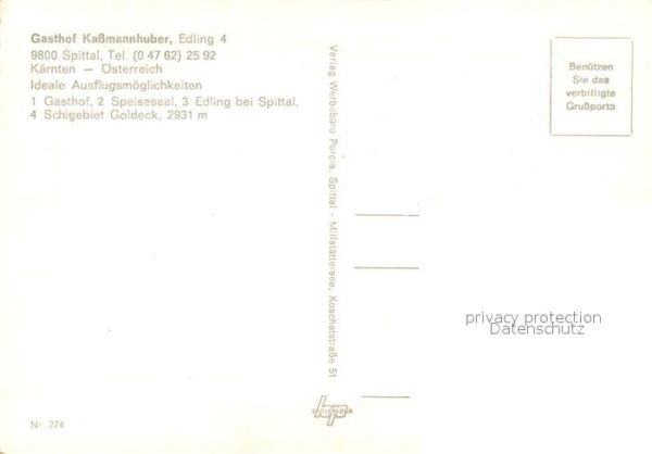 Spittal Drau Gasthof Kassmannhuber Fliegeraufnahme – Bild 2