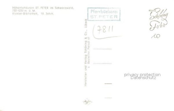 St Peter Schwarzwald Kloster Bibliothek – Bild 2