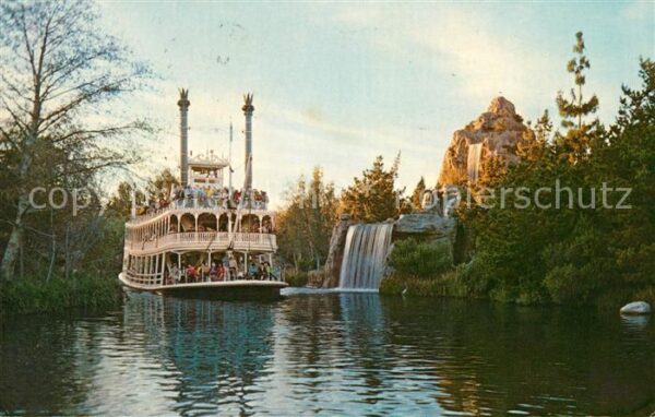Disneyland California Mark Twain Rivers of America Cascade Mo