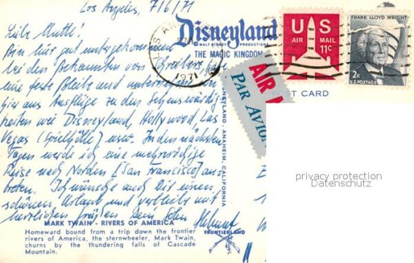 Disneyland California Mark Twain Rivers of America Cascade Mo – Bild 2