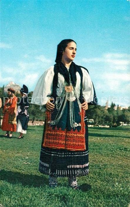 Kreta Crete Griech Kleidung Sarakatsana