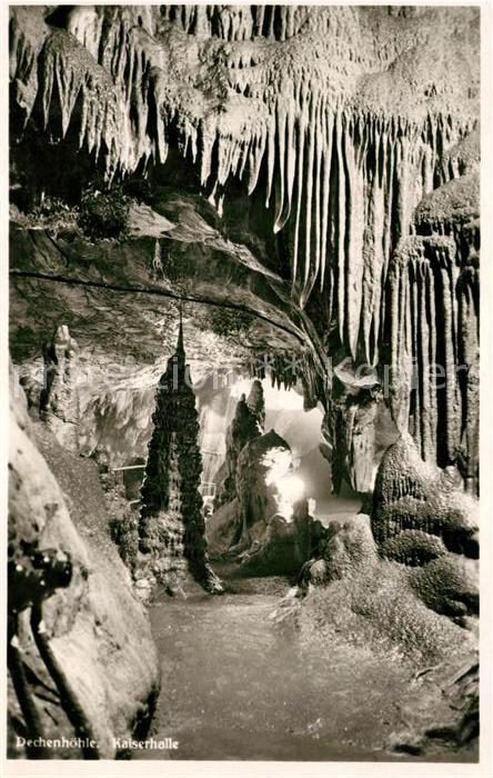 Hoehlen Caves Grottes Dechenhöhle Kaiserhalle