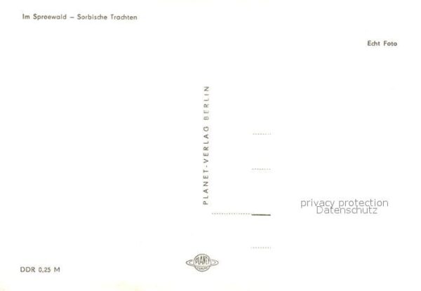 Trachten Sorben Spreewald – Bild 2