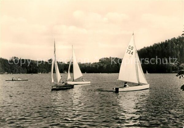 Segelboote Talsperre Kriebstein