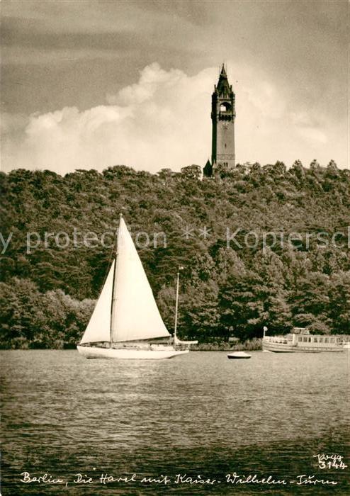 Foto Popp Nr. 3144 Berlin Havel Kaiser-Wilhelm-Turm