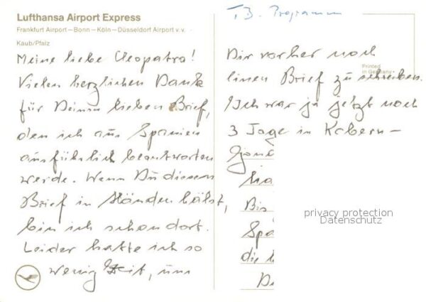 Eisenbahn Lufthansa Airport Express Kaub Pfalz – Bild 2