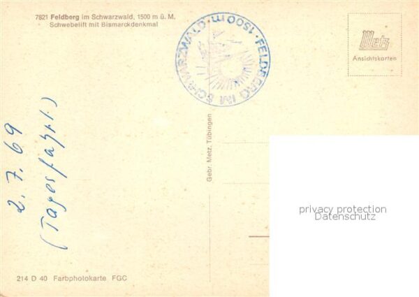 Sessellift Feldberg Schwarzwald Bismarckdenkmal – Bild 2