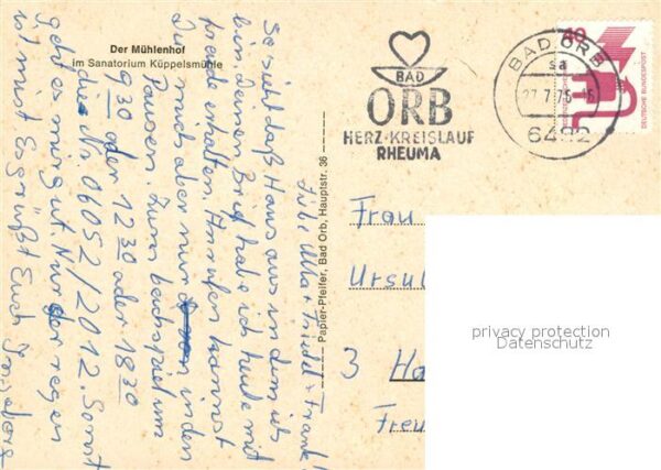 Bad Orb Mühlenhof Sanatorim Kuppelsmühle – Bild 2