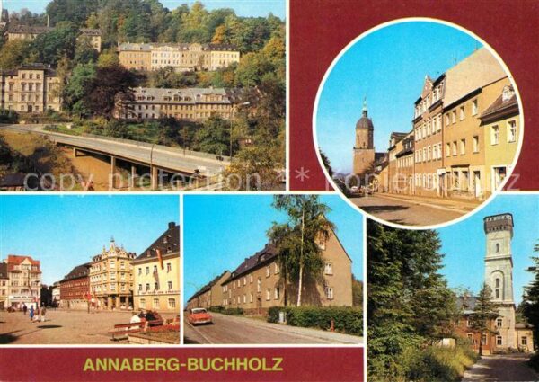 Annaberg-Buchholz Erzgebirge St. Annenkirche Markt Friedrich-Engels-