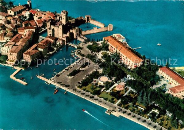 Sirmione Lago di Garda Fliegeraufnahme
