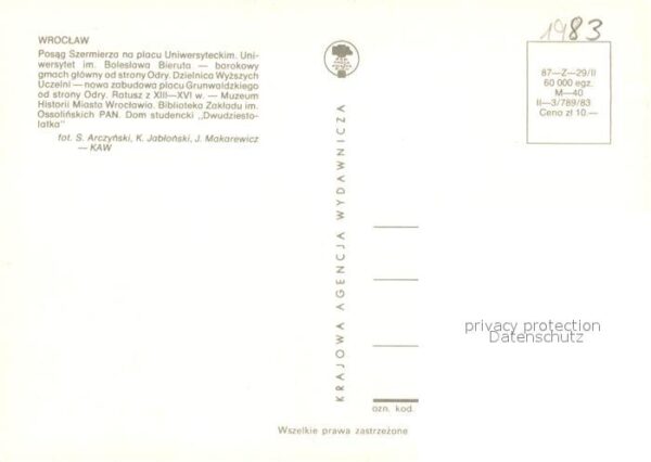 Wroclaw Boleslawa Bieruta Ratusz – Bild 2