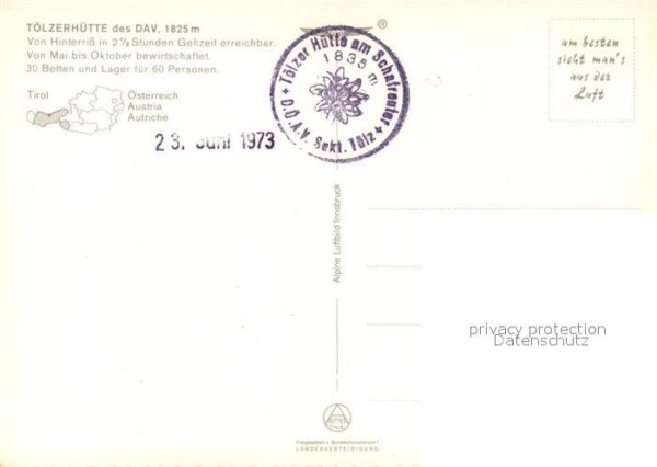 Toelzerhuette Fliegeraufnahme mit Karwendelgebirge – Bild 2