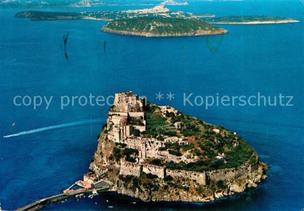 Ischia Aragonisches Schloss und Golf von Neape
