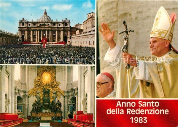 Roma Rom Petersplatz Petersdom Inneres Papst Ben