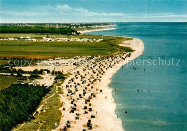 Nieblum Strand Fliegeraufnahme