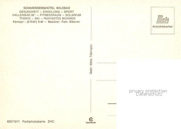 Wildbad Schwarzwald Sommerberghotel Wildbad – Bild 2