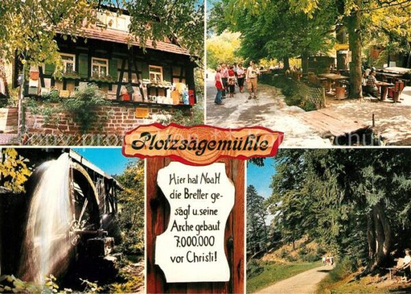 Bad Herrenalb Plotzsägemühle Mühlrad Gartenwirtschaft
