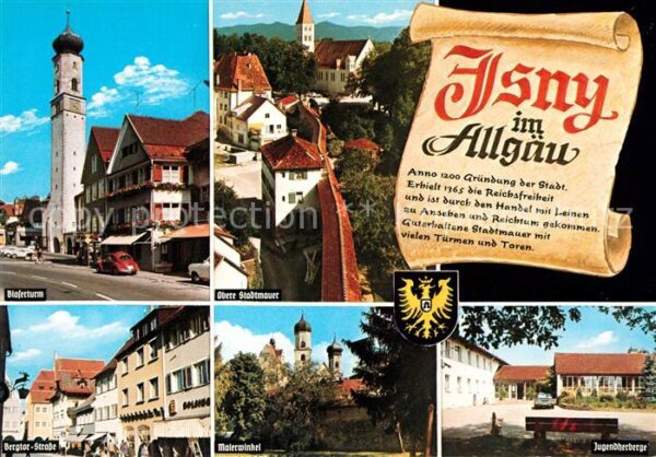 Isny Allgaeu Bläserturm Obere Stadtmauer Bergtor Str