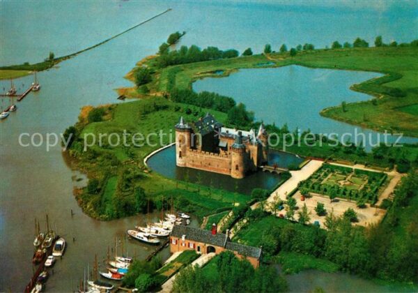 Muiden Rijksmuseum Muiderslot Fliegeraufnahme