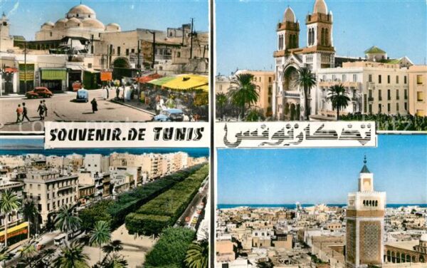 Tunis Markt Moschee Stadtansichten