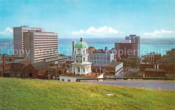Halifax Nova Scotia View from Citadel Hill showing the begi