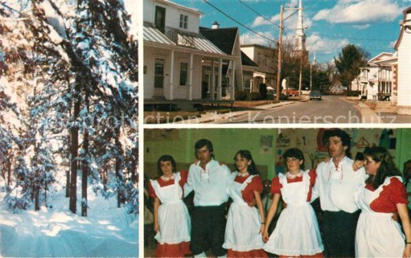 Saint Alban Quebec Sene d’hiver Rue Principale Danseurs fo