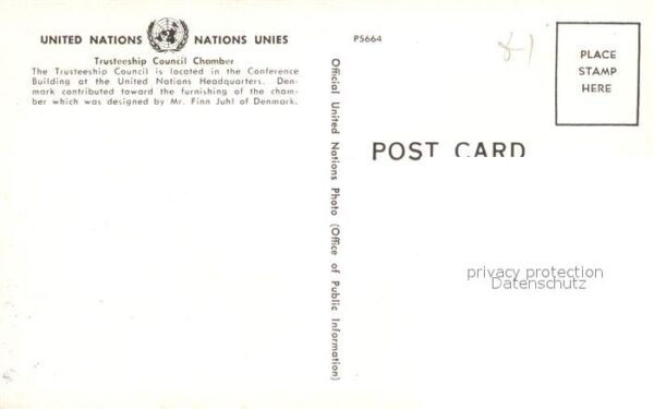 New York City United Nations Trusteeship Council Cham – Bild 2