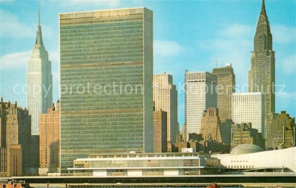 New York City United Nations Building Empire State an