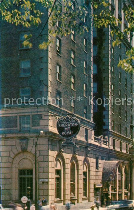 Montreal Quebec Sheraton Mt Royal Hotel