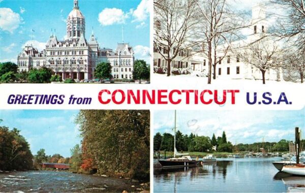 Connecticut US-State Capitol in Hartford Litchfield hills in