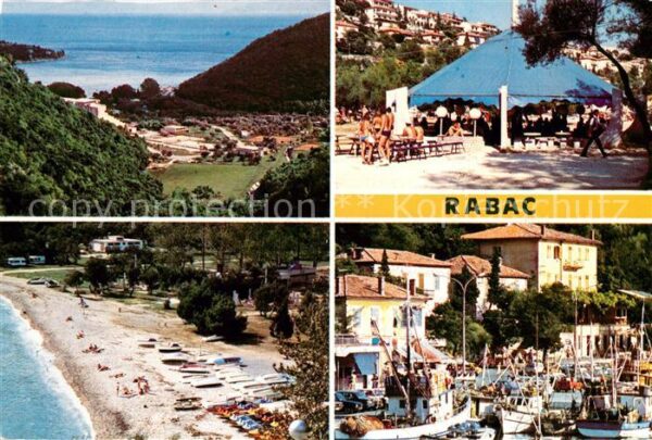 Rabac Kroatien Strandpartien Yachthafen