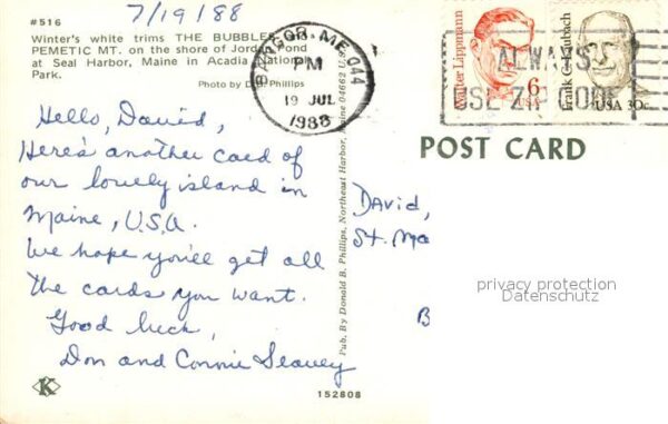 Maine US-State Bubbles Pemetic Mt Seal Harbour Acadia – Bild 2