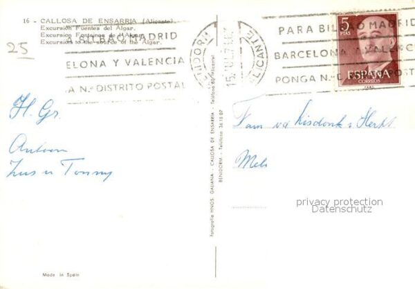 Alicante Callosa de Ensarria Excursion Fuentes d – Bild 2
