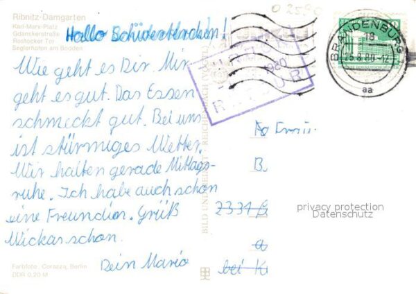 Ribnitz-Damgarten Ostseebad Karl Marx Platz Gdanskerstrasse Rostock – Bild 2